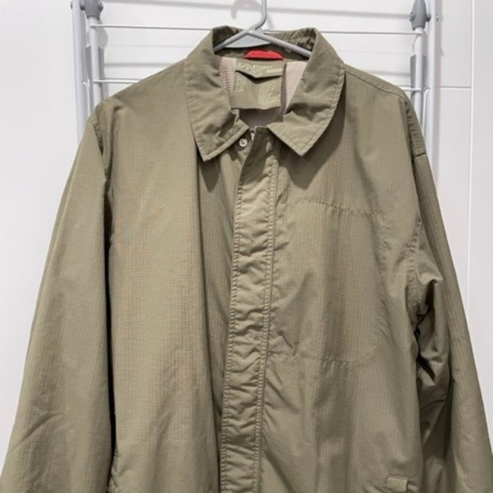 Men's Stussy Surplus Green Zip Jacket - Size L